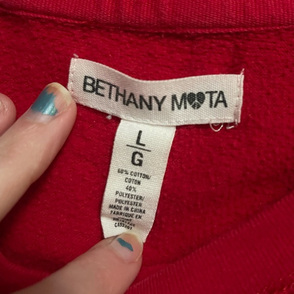 Bethany Mota Aeropostale Giraffe Christmas long sleeve sweater L - Picture 5 of 12